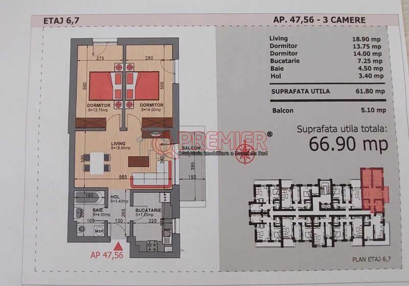 Sector 4 - Grand Arena Mall Super Pret 3 camere